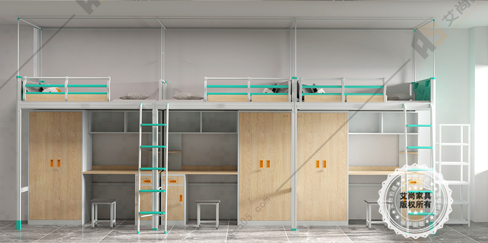 大學三聯體公寓床