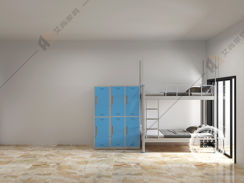 雙層學生鐵架床